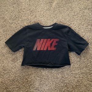 Nike Black Tee Crop Top